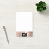 Stijlvol modern roos goud zilveren confetti stippe post-it® notes (Kantoor)