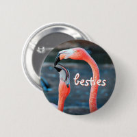 Stijlvol modern roze flamingos Photo Besties Scrip