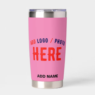 STIJLVOL MODERN ROZE GEVERIFIEERD BRANDED GEÏSOLEERDE DRINKBEKER