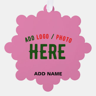 STIJLVOL MODERN ROZE GEVERIFIEERD BRANDED ORNAMENT KAART