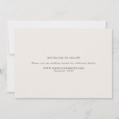 Stijlvol modern script, 3-Photo Multi Beige Save The Date (Achterkant)