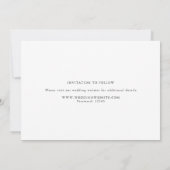 Stijlvol, modern script, 3-Photo Multi Save The Date (Achterkant)