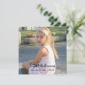 Stijlvol modern script Halloween-foto vakantie (Staand voorkant)