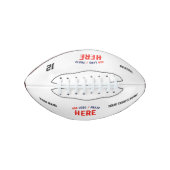 STIJLVOL MODERN WIT GEVERIFIEERD BRANDED AMERICAN FOOTBALL (Voorkant)