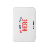 STIJLVOL MODERN WIT GEVERIFIEERD BRANDED BADMAT (Voorkant Verticaal)