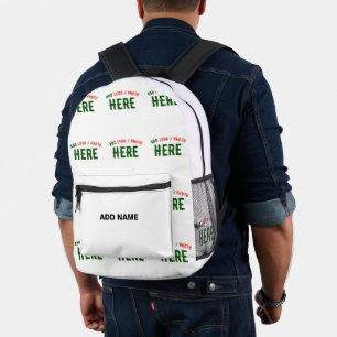 STIJLVOL MODERN WIT GEVERIFIEERD BRANDED BEDRUKTE RUGZAK
