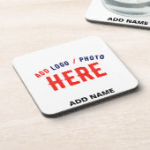 STIJLVOL MODERN WIT GEVERIFIEERD BRANDED BIER ONDERZETTER (Linkerzijde)