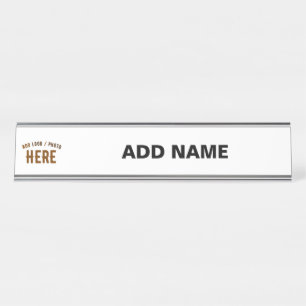 STIJLVOL MODERN WIT GEVERIFIEERD BRANDED BUREAU NAAMBORDJE
