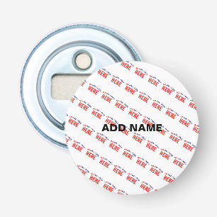 STIJLVOL MODERN  WIT GEVERIFIEERD BRANDED BUTTON FLESOPENER