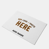 STIJLVOL MODERN  WIT GEVERIFIEERD BRANDED DEURMAT (Schuin)