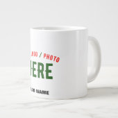 STIJLVOL MODERN  WIT GEVERIFIEERD BRANDED EXTRA GROTE BEKER (Voorkant rechts)