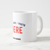 STIJLVOL MODERN  WIT GEVERIFIEERD BRANDED EXTRA GROTE BEKER (Voorkant rechts)