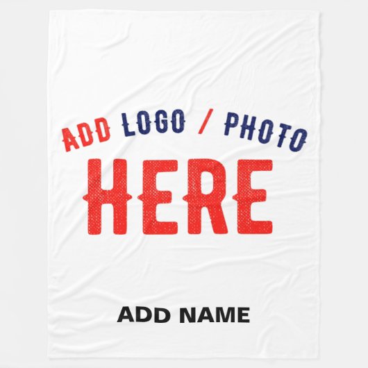 STIJLVOL MODERN  WIT GEVERIFIEERD BRANDED FLEECE DEKEN (Voorkant)