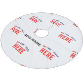 STIJLVOL MODERN  WIT GEVERIFIEERD BRANDED FLEECE KERSTBOOM ROK (Gekanteld)