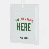 STIJLVOL MODERN  WIT GEVERIFIEERD BRANDED GLAS ORNAMENT (Voorkant links)