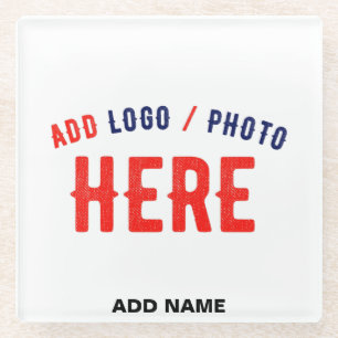 STIJLVOL MODERN  WIT GEVERIFIEERD BRANDED GLAZEN ONDERZETTER