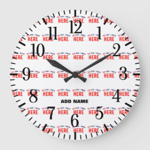 STIJLVOL MODERN WIT GEVERIFIEERD BRANDED GROTE KLOK