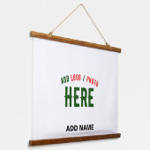 STIJLVOL MODERN  WIT GEVERIFIEERD BRANDED HANGEND WANDKLEED (Gebogen)