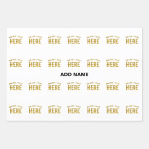 STIJLVOL MODERN  WIT GEVERIFIEERD BRANDED INPAKPAPIER VEL