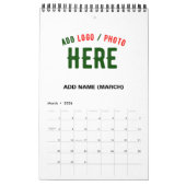 STIJLVOL MODERN WIT GEVERIFIEERD BRANDED KALENDER (Mar 2026)