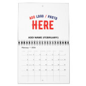 STIJLVOL MODERN WIT GEVERIFIEERD BRANDED KALENDER (Feb 2026)