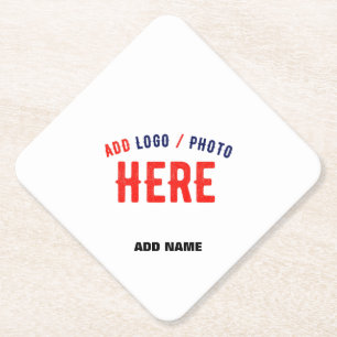 STIJLVOL MODERN  WIT GEVERIFIEERD BRANDED KARTONNEN ONDERZETTERS