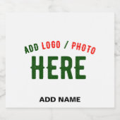 STIJLVOL MODERN  WIT GEVERIFIEERD BRANDED LIKEURFLES ETIKET (Enkel label)