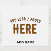 STIJLVOL MODERN  WIT GEVERIFIEERD BRANDED LIKEURFLES ETIKET (Enkel label)