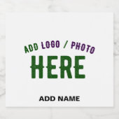 STIJLVOL MODERN  WIT GEVERIFIEERD BRANDED LIKEURFLES ETIKET (Enkel label)