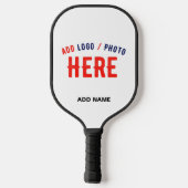 STIJLVOL MODERN  WIT GEVERIFIEERD BRANDED PICKLEBALL PADDLE (Achterkant)