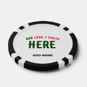 STIJLVOL MODERN  WIT GEVERIFIEERD BRANDED POKER CHIPS (Enkel)