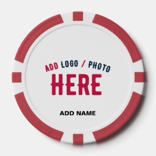 STIJLVOL MODERN WIT GEVERIFIEERD BRANDED POKER CHIPS