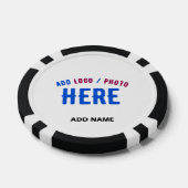 STIJLVOL MODERN  WIT GEVERIFIEERD BRANDED POKER CHIPS (Enkel)