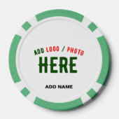 STIJLVOL MODERN WIT GEVERIFIEERD BRANDED POKER CHIPS (Achterkant)