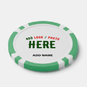 STIJLVOL MODERN WIT GEVERIFIEERD BRANDED POKER CHIPS (Enkel)