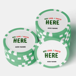 STIJLVOL MODERN WIT GEVERIFIEERD BRANDED POKER CHIPS