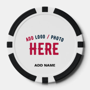 STIJLVOL MODERN WIT GEVERIFIEERD BRANDED POKER CHIPS