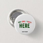 STIJLVOL MODERN WIT GEVERIFIEERD BRANDED RONDE BUTTON 3,2 CM (Voorkant /achterkant)