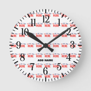 STIJLVOL MODERN WIT GEVERIFIEERD BRANDED RONDE KLOK
