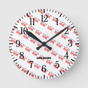 STIJLVOL MODERN WIT GEVERIFIEERD BRANDED RONDE KLOK
