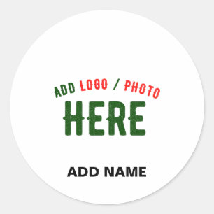STIJLVOL MODERN WIT GEVERIFIEERD BRANDED RONDE STICKER