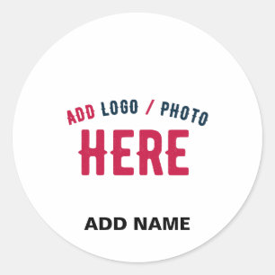 STIJLVOL MODERN WIT GEVERIFIEERD BRANDED RONDE STICKER