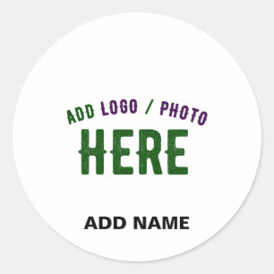 STIJLVOL MODERN WIT GEVERIFIEERD BRANDED RONDE STICKER