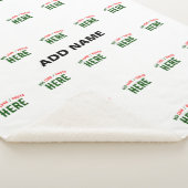 STIJLVOL MODERN  WIT GEVERIFIEERD BRANDED SHERPA DEKEN (3/4)