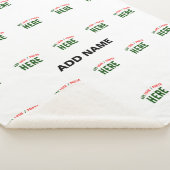 STIJLVOL MODERN  WIT GEVERIFIEERD BRANDED SHERPA DEKEN (3/4)