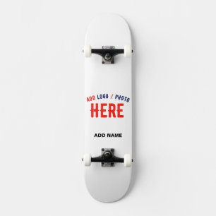 STIJLVOL MODERN  WIT GEVERIFIEERD BRANDED SKATEBOARD