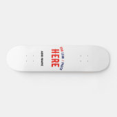 STIJLVOL MODERN WIT GEVERIFIEERD BRANDED SKATEBOARD (Horizontaal)