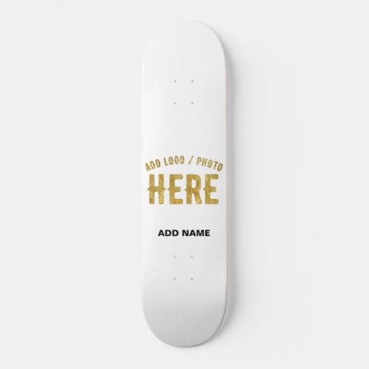 STIJLVOL MODERN  WIT GEVERIFIEERD BRANDED SKATEBOARD (Voorkant)