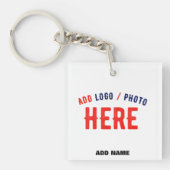 STIJLVOL MODERN  WIT GEVERIFIEERD BRANDED SLEUTELHANGER (voorkant)