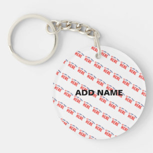 STIJLVOL MODERN  WIT GEVERIFIEERD BRANDED SLEUTELHANGER